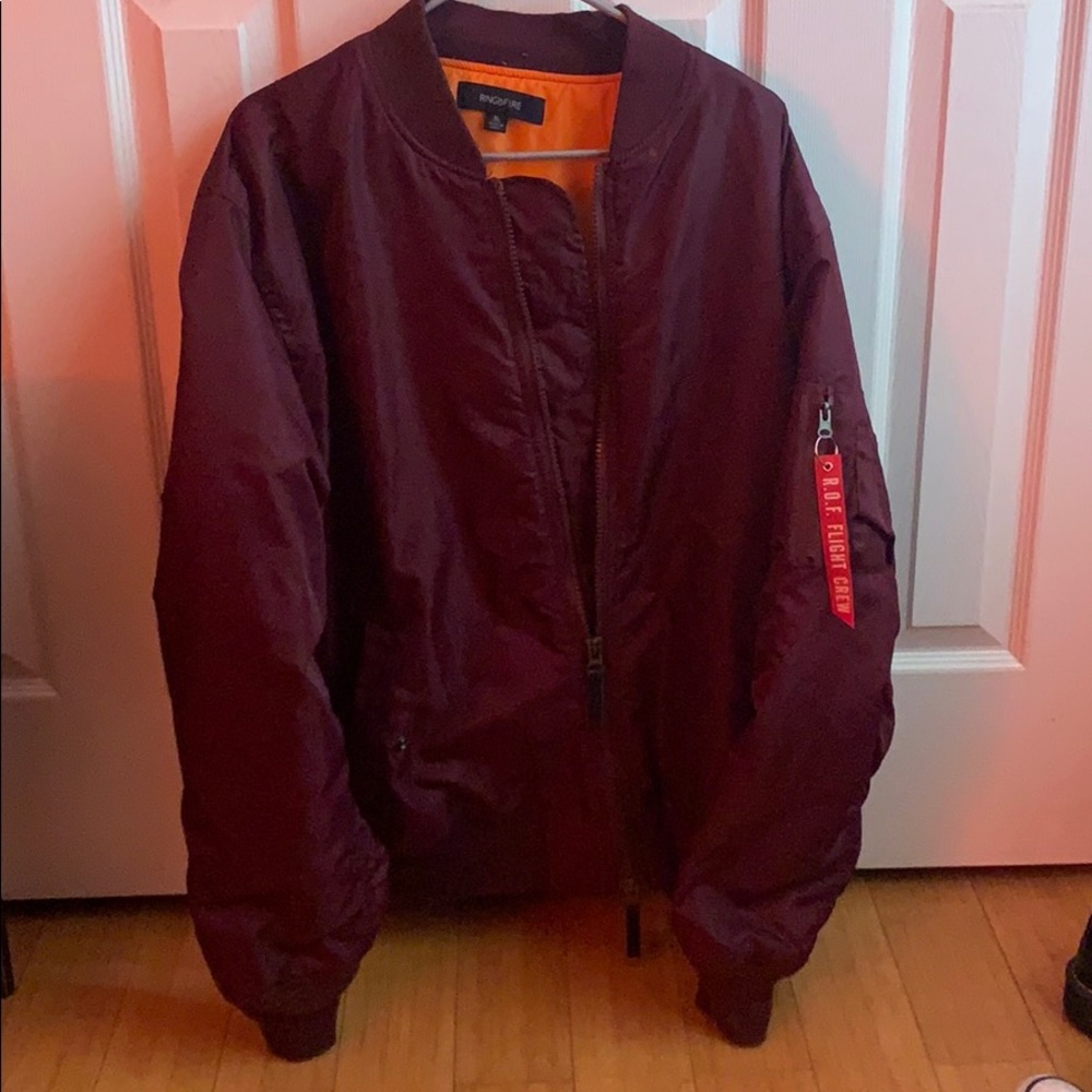 Ring Of Fire bomber jacket